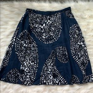 🔆3 for 15🔆 Midi paisley patterned linen skirt